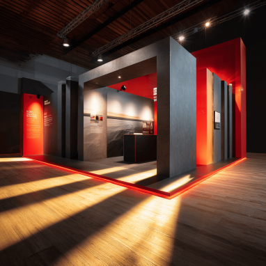 Освещение в оформлении выставочных стендов