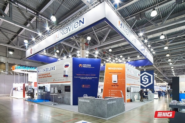 Эксклюзивный выставочный стенд для Navien от EXPOMASTER GROUP