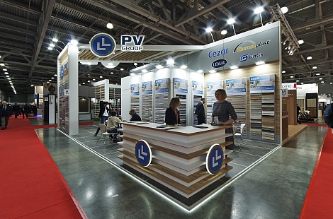 Эксклюзивный выставочный стенд для компании PV Group от EXPOMASTER GROUP